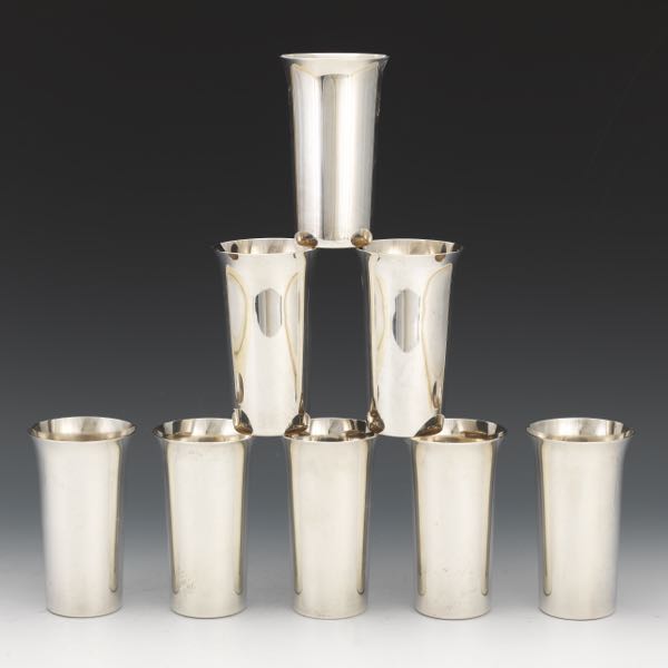 EIGHT MANCHESTER STERLING SILVER