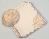EIGHT MARGHAB NAPKINS AND EIGH