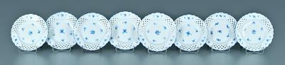 Eight Meissen shallow bowls: