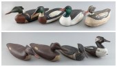 EIGHT MERGANSER DECOYS LATE 20