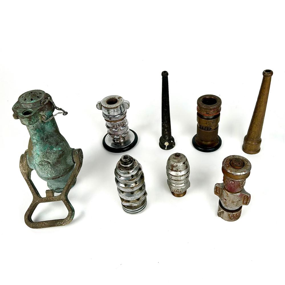 EIGHT METAL FIRE NOZZLES