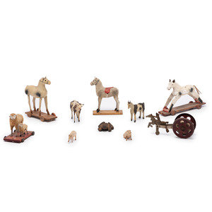 Eight Miniature Painted