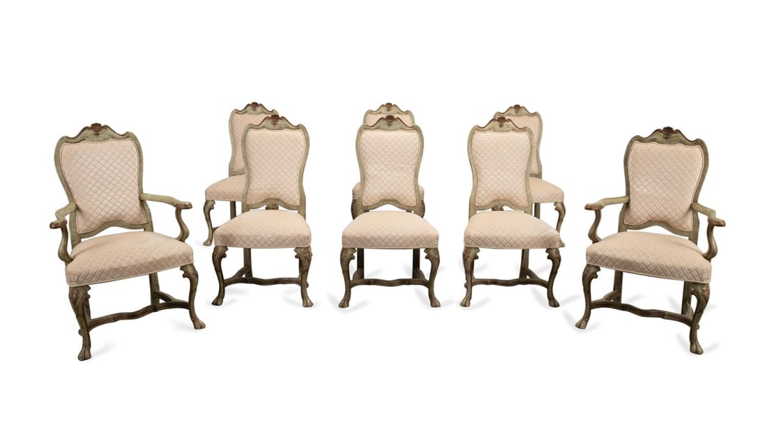 EIGHT MINTON-SPIDELL VENETIAN STYLE
