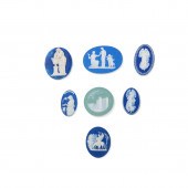 EIGHT MOSTLY WEDGWOOD JASPER M