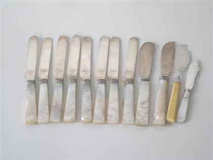 Eight mother-of-pearl handled