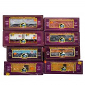 EIGHT M.T.H. FREIGHT CARS Incl