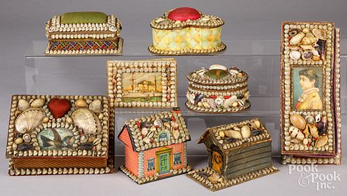 EIGHT NAUTICAL SEASHELL DRESSER
