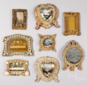 EIGHT NAUTICAL SEASHELL FRAMES