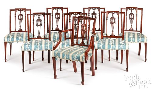 EIGHT NEW YORK FEDERAL MAHOGANY