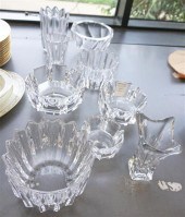 EIGHT ORREFORS CRYSTAL BOWLS A