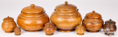 EIGHT PEASEWARE CANISTERS<br>E