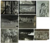 EIGHT PHOTOGRAPHIC GLASS NEGAT