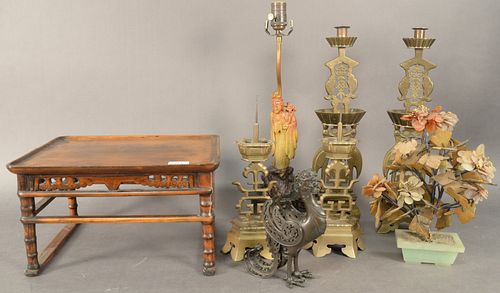 EIGHT PIECE ASIAN GROUP, TO INCLUDE