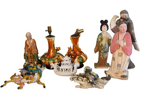 EIGHT PIECE CHINESE GROUPEight