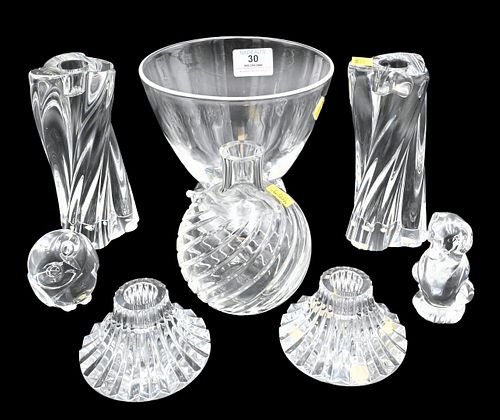 EIGHT PIECE CRYSTAL LOTEight