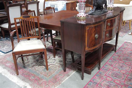EIGHT PIECE DINING SUITE.