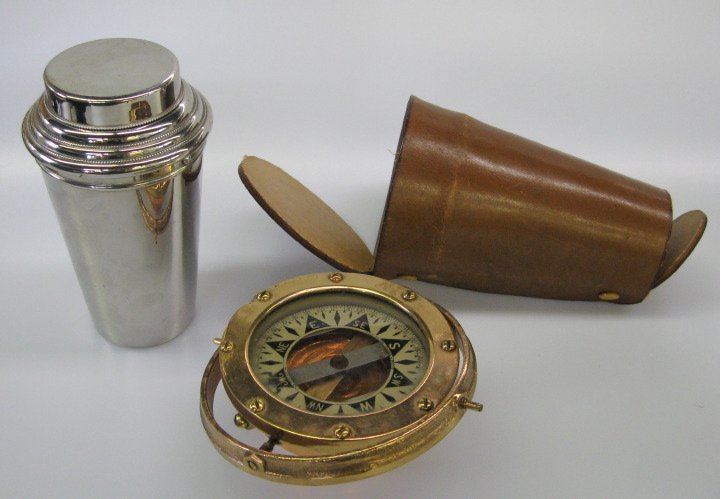 Eight-Piece German Leather-Cased