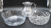 EIGHT PIECE GLASS GROUP, TO IN