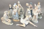 EIGHT PIECE GROUP OF LLADRO PO