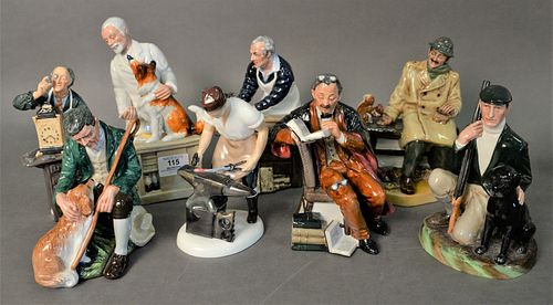 EIGHT PIECE GROUP OF ROYAL