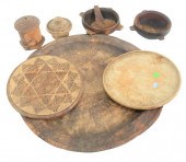 EIGHT PIECE GROUP OF WOODWARE