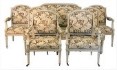 EIGHT PIECE LOUIS XVI STYLE SA