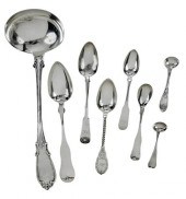 EIGHT PIECES BOSTON SILVER19th