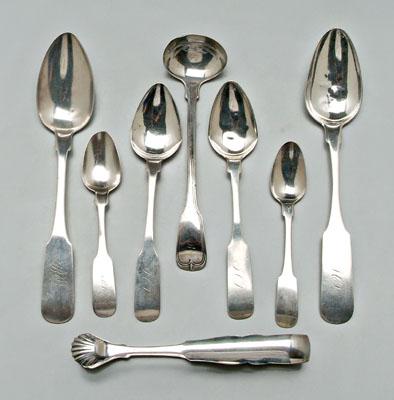 Eight pieces Charleston coin