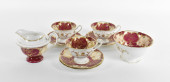 EIGHT PIECES ENGLISH SHELLY PO