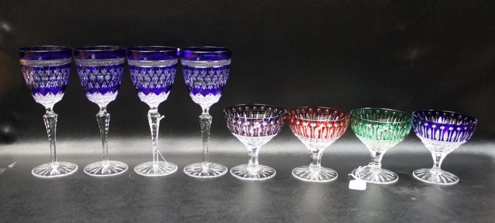 EIGHT PIECES GODINGER CRYSTAL