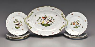 Eight pieces Herend china,