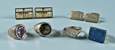 Eight pieces men&#39;s gold