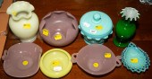 EIGHT PIECES OF FENTON ART GLA