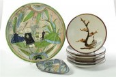 EIGHT PIECES OF POTTERY.  West