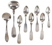 EIGHT PIECES SOUTHERN COIN SIL