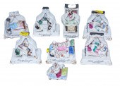 EIGHT PORCELAIN FAIRINGS .