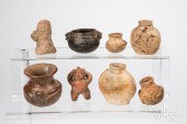 EIGHT PRE-COLUMBIAN MAYAN CULT