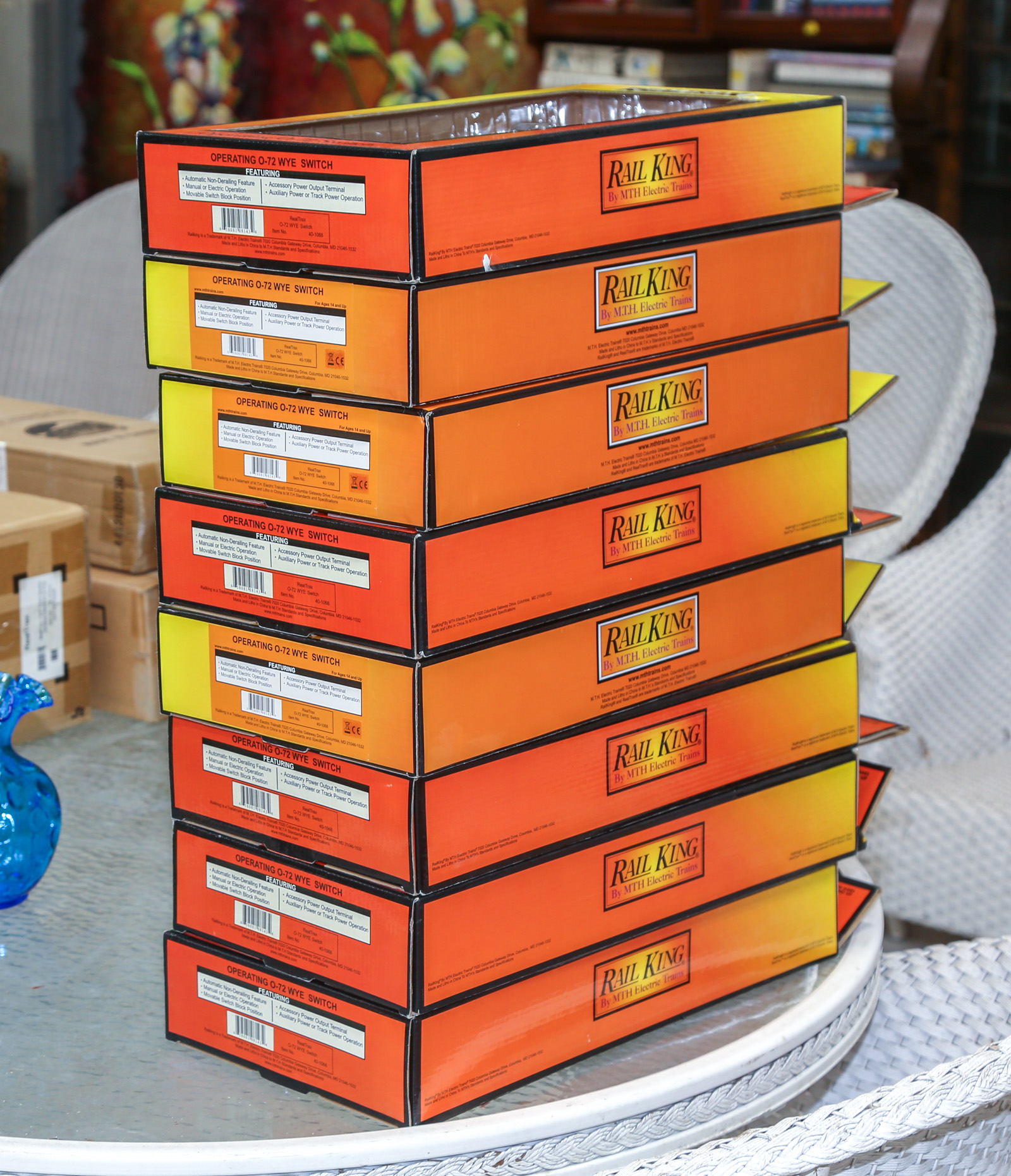 EIGHT RAIL KING O-72 WYE SWITCHES
