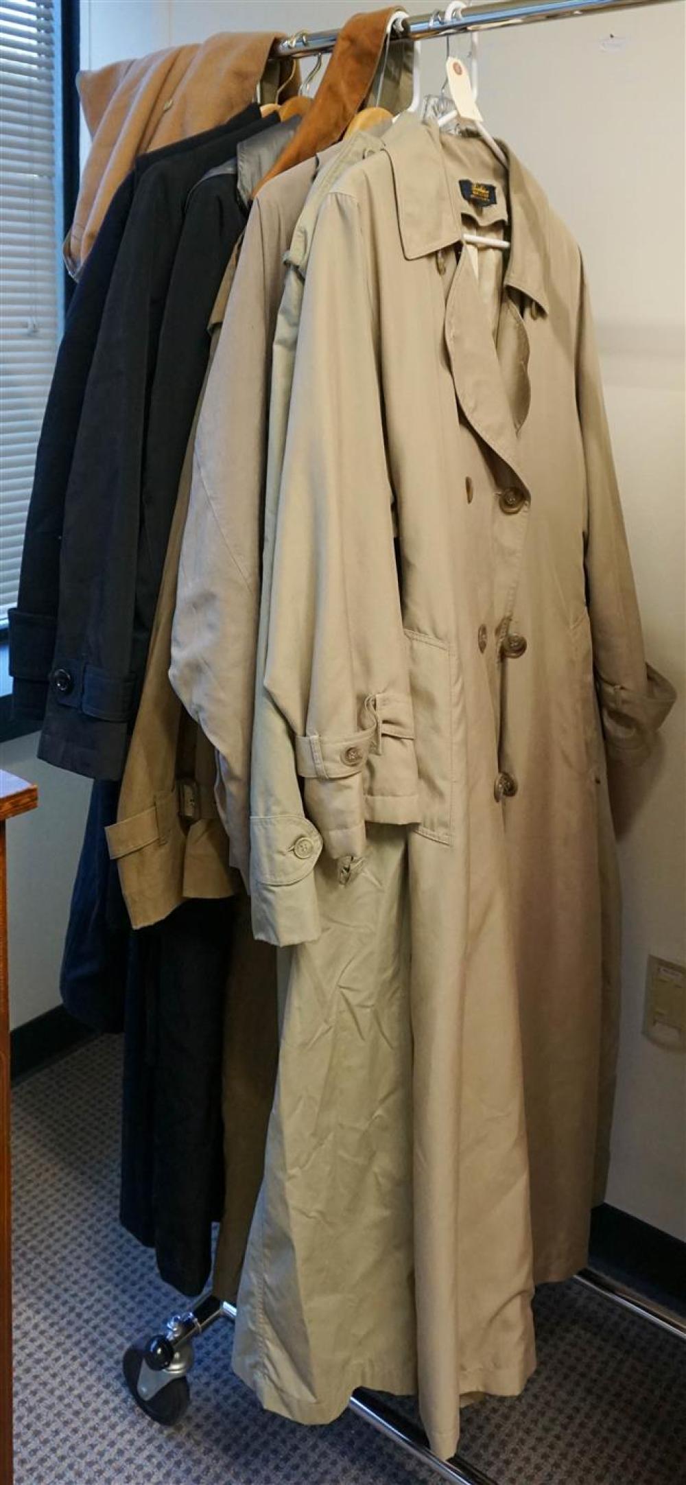 EIGHT RAIN AND FORMAL COATS BY