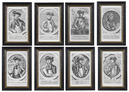 EIGHT RARE ENGRAVINGS OF