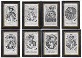 EIGHT RARE ENGRAVINGS OF REVOL