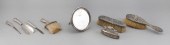EIGHT REPOUSSE STERLING SILVER