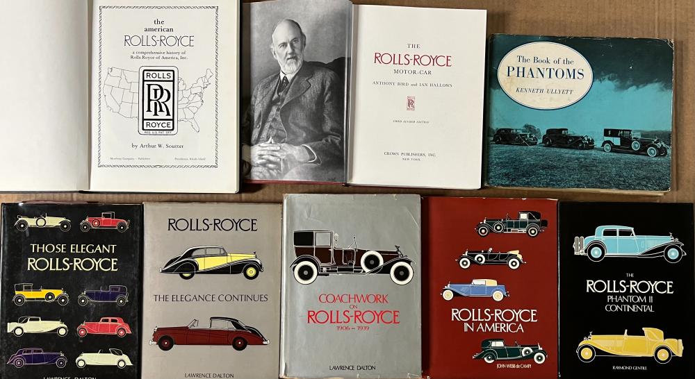 EIGHT ROLLS ROYCS BOOKS, INCLUDED