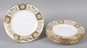EIGHT ROYAL CROWN DERBY 'GREEN