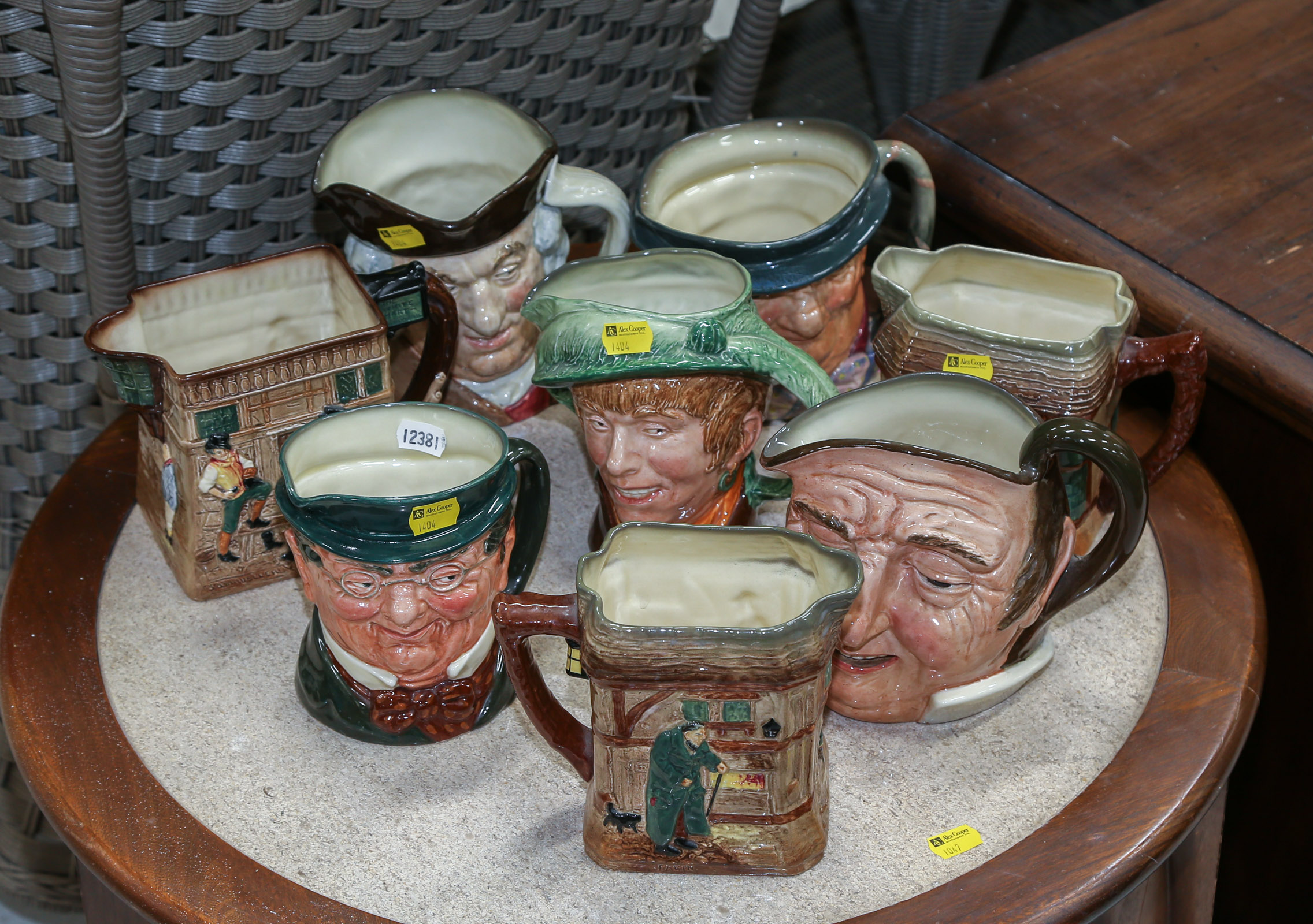 EIGHT ROYAL DOULTON CHARACTER