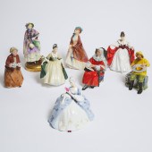 Eight Royal Doulton Figures, 2