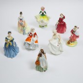 Eight Royal Doulton Figures, 2