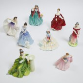 Eight Royal Doulton Figures, 2