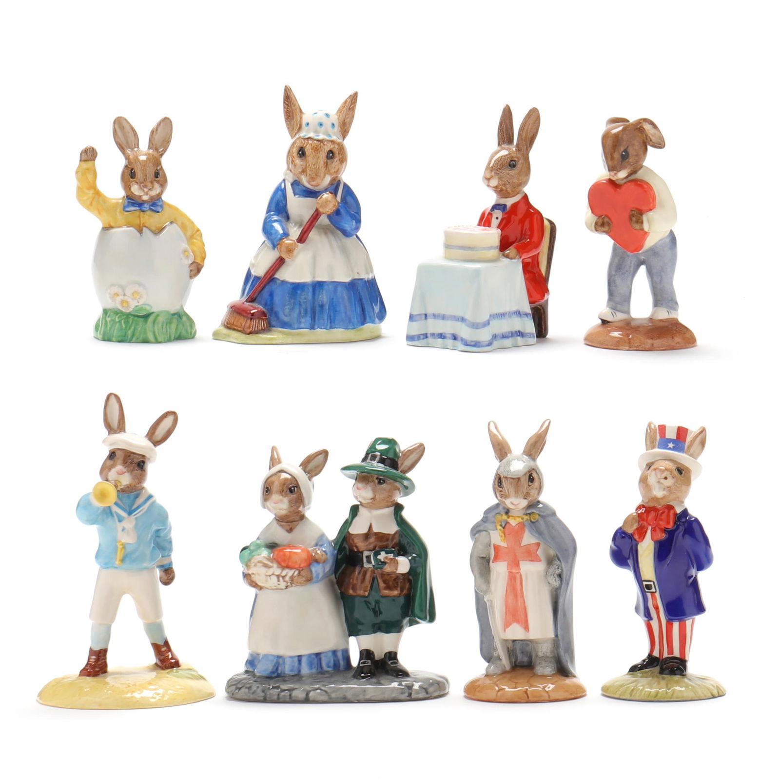 EIGHT ROYAL DOULTON PORCELAIN
