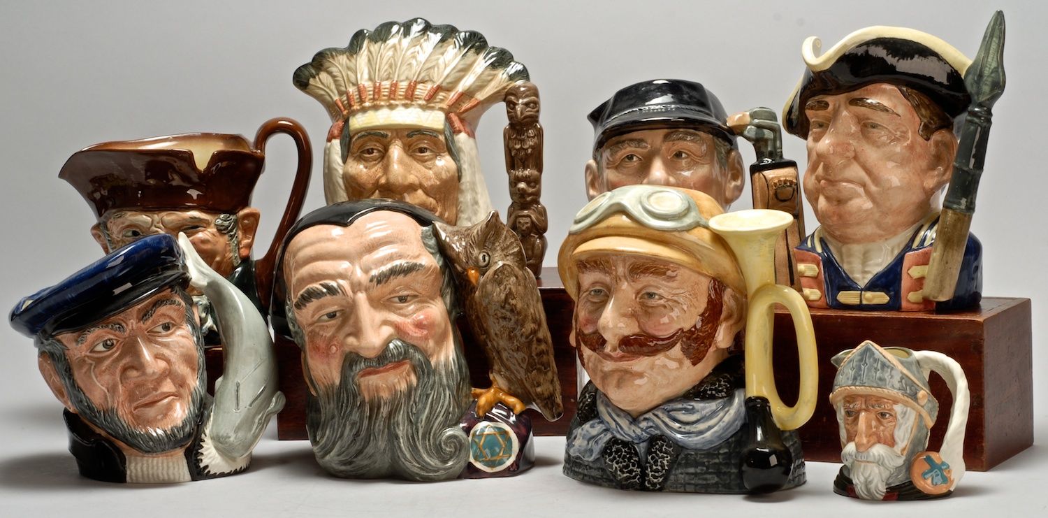EIGHT ROYAL DOULTON TOBY